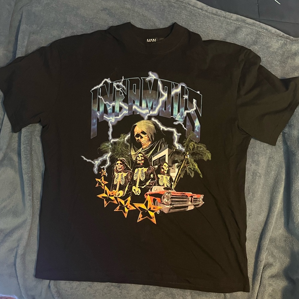 Mens L Graphic Print T-Shirt